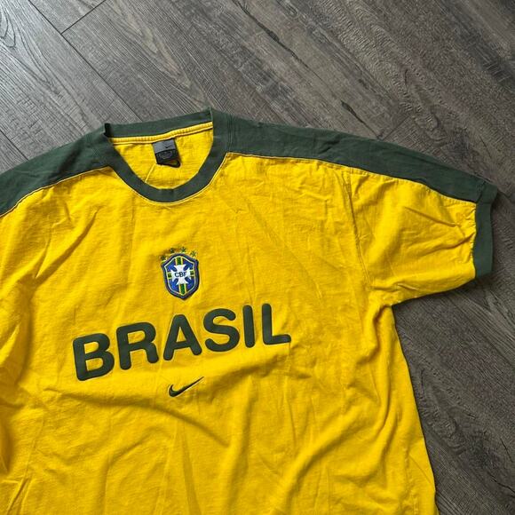 Vintage Y2K Brazil Brazil Soccer Futbol Graphic Jersey Shirt - Picture 4 of 8